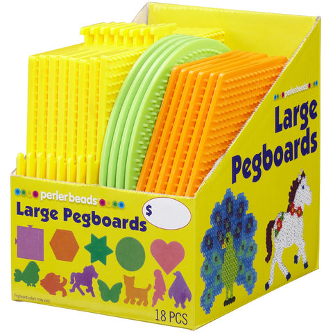 Large Basic Shapes Pegboard Assortment 18 Pieces