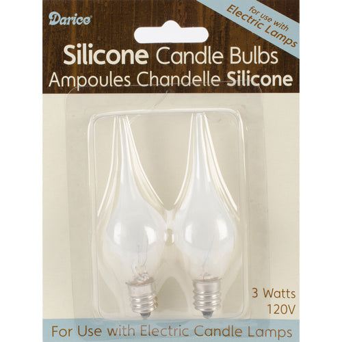 Electric Silicone Candle Bulbs 2/Pkg