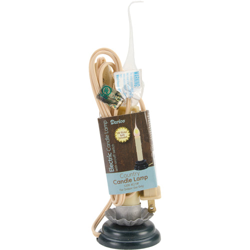 Electric Country Candle Flickering Lamp 6"