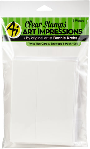 Art Impressions Twist Ties Cards &amp; Envelopes 8/Pkg