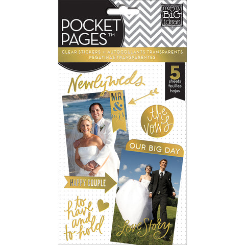 Me & My Big Ideas Pocket Pages Clear Stickers 5/Pkg