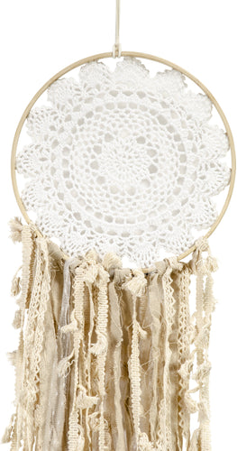 Dream Catcher On Wood Ring 41" Wall Hanging