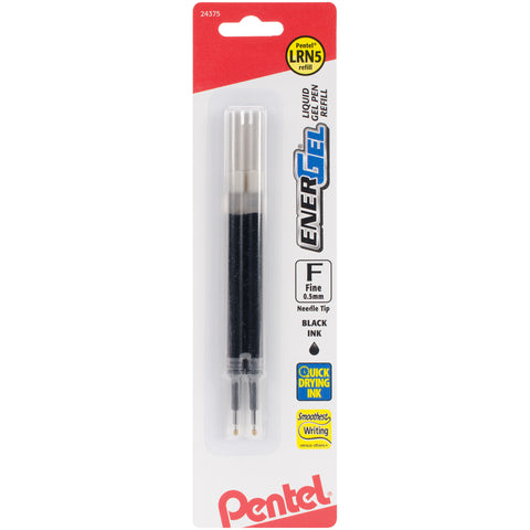 Pentel EnerGel Pen Refill Ink For .5mm Needle Tip Pen 2/Pkg