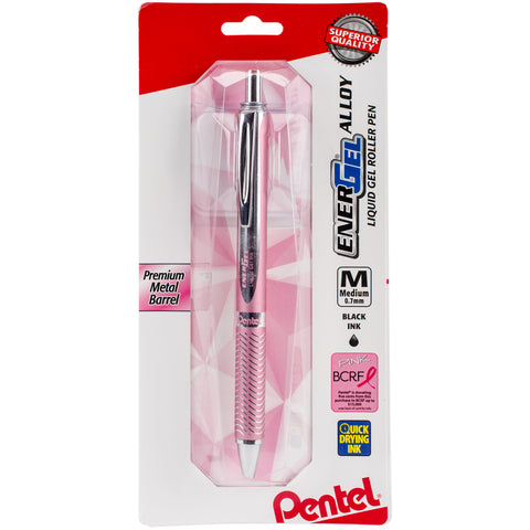 Pentel EnerGel Alloy Retractable Liquid Gel Pen .7mm 1/Pkg