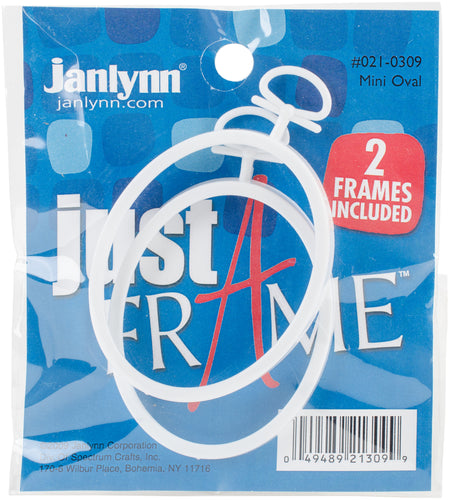 Janlynn Just A Frame Mini Oval 2.25"X2.75" 2/Pkg