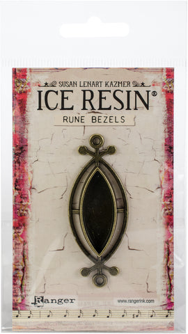 Ice Resin Rune Bezel Small Ellipse
