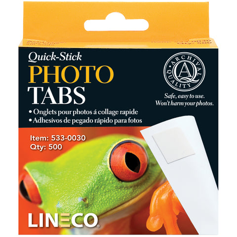 Lineco Quick-Stick Photo Tabs 500/Pkg
