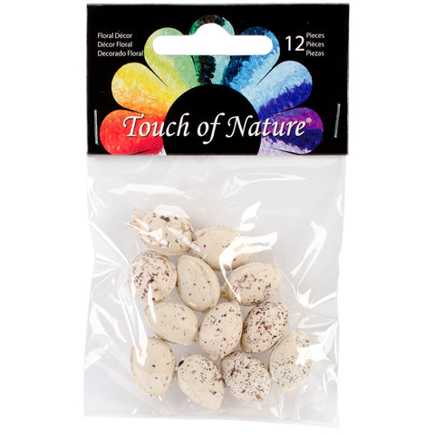 Plastic Bird Eggs .5" 12/Pkg