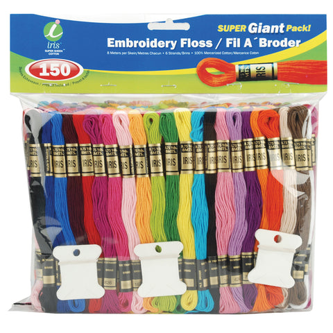 Iris Embroidery Floss Super Giant Pack 8.7yd 150/Pkg