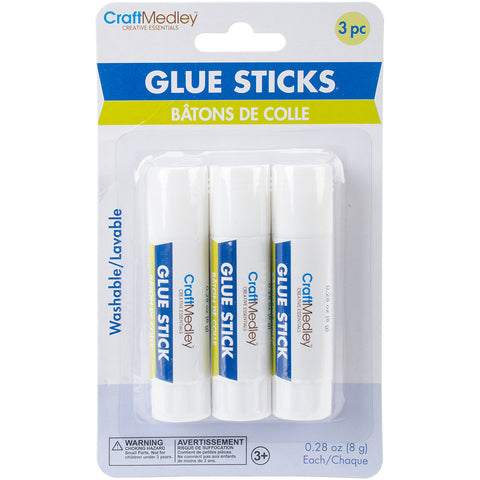 Craft Medley Glue Sticks 3/Pkg