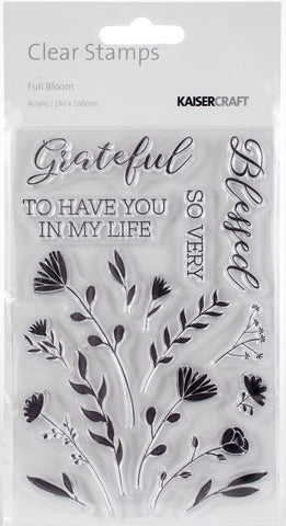 Full Bloom Clear Stamps 6"X4"