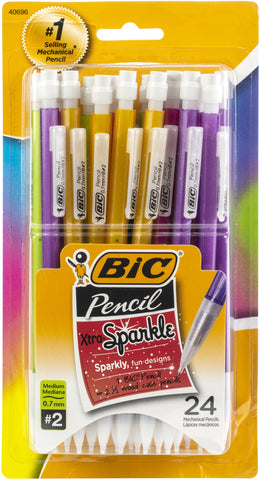 BIC Xtra Sparkle Mechanical Pencils 24/Pkg