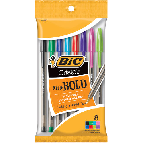 BIC Cristal Xtra Bold Pens 8/Pkg