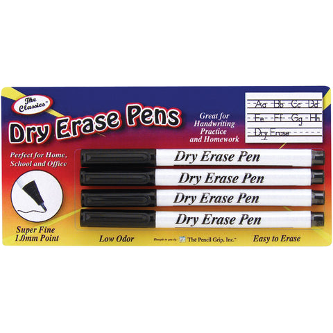 Fine Point Dry Erase Pens 4/Pkg
