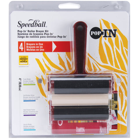 Speedball Pop-In 4" Roller Brayer Kit