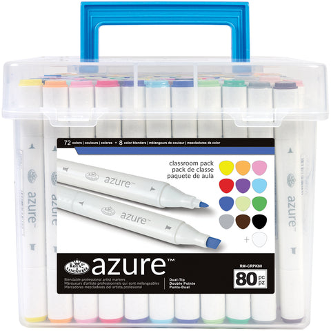 Azure Marker Classroom Pack 80/Pkg