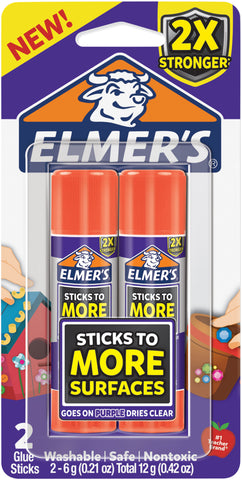 Elmer's Extra Strength Glue Sticks 2/Pkg