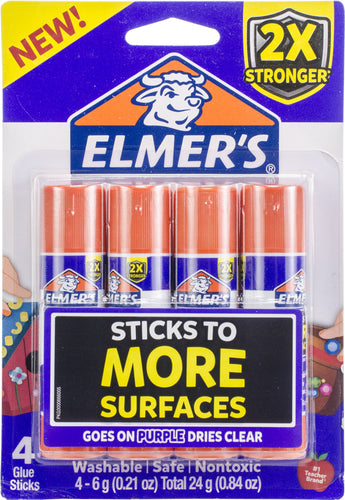 Elmer's Extra Strength Glue Sticks 4/Pkg