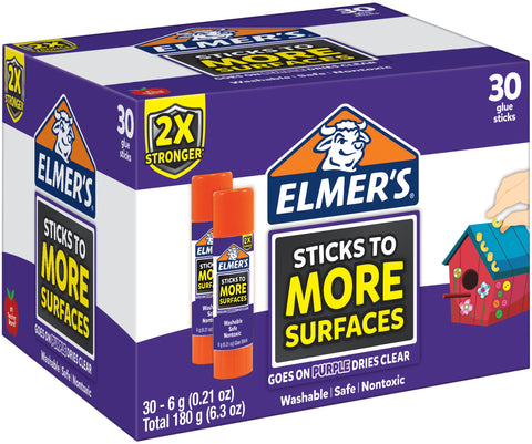 Elmer's Extra Strength Glue Sticks 30/Pkg