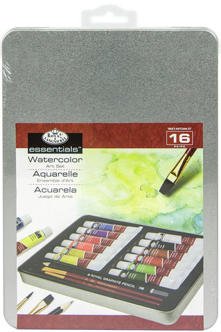 Watercolor Painting Art Set W/Tin
