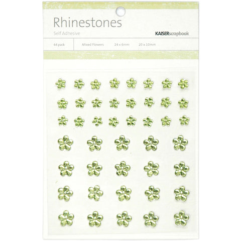 Self-Adhesive Flower Rhinestones 44/Pkg