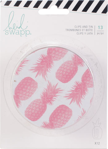 Heidi Swapp Pineapple Crush Paper Clips 13/Pkg