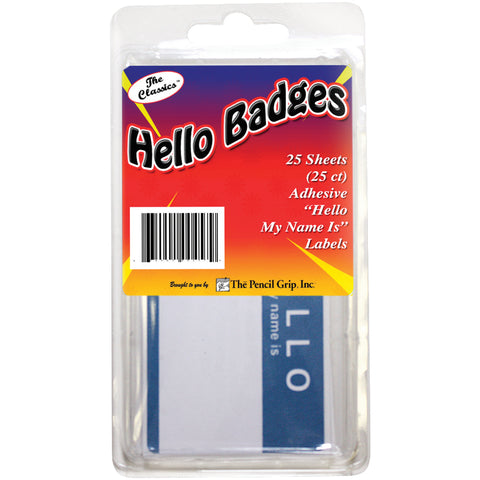 Hello My name is... Badges 25/Pkg