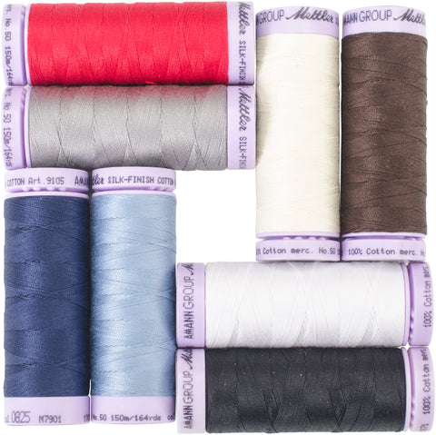 Mettler Silk Finish Cotton Thread Gift Pack 8/Pkg