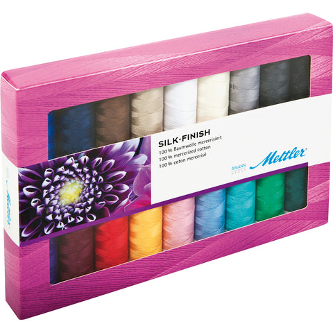 Mettler Silk Finish Cotton Thread Gift Pack 18/Pkg