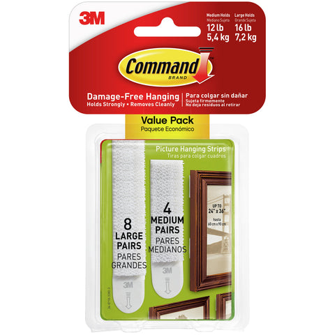 Command Picture Hanging Strips 24/Pkg