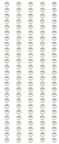 Mark Richards Crystal Stickers Pearls 3mm Round 125/Pkg