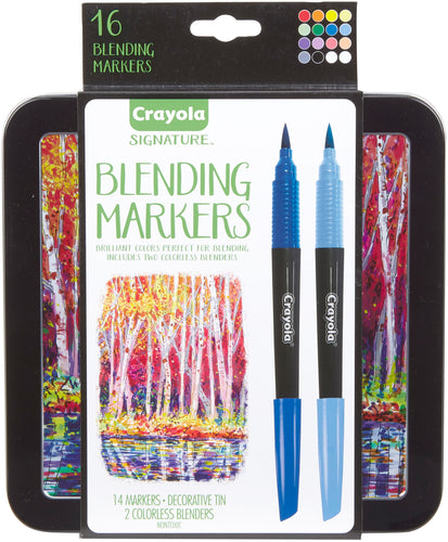 Crayola Signature Blending Markers W/Tin