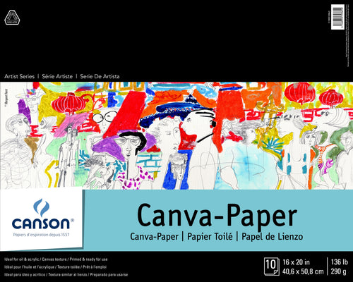 Canson Artist Series Canva-Paper Pad 16&quot;X20&quot;