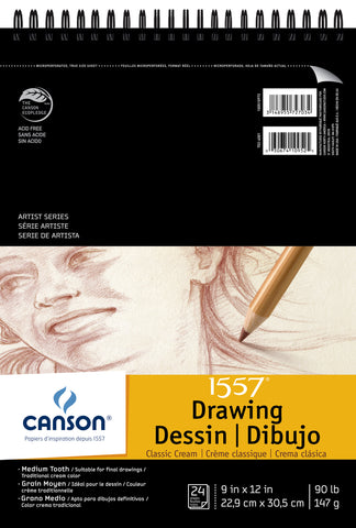 Canson Artist Series Drawing Pad 9&quot;X12&quot;