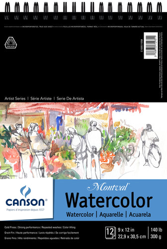 Canson Montval Spiral Watercolor Pad 9&quot;X12&quot;