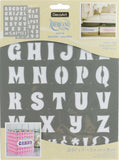 Americana Alphabet Stencils 8.5&quot;X11&quot;
