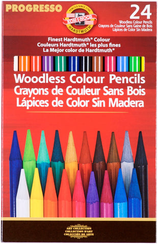 Progresso Woodless Colored Pencils Set 24/Pkg