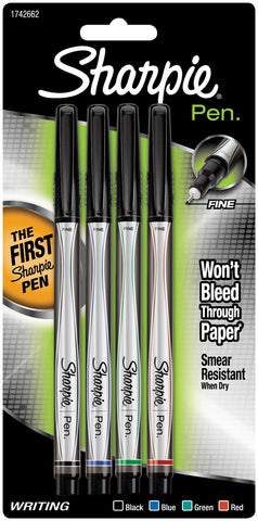 Sharpie Fine Point Writing Pens 4/Pkg