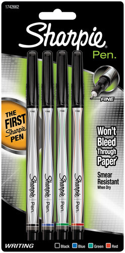 Sharpie Fine Point Writing Pens 4/Pkg
