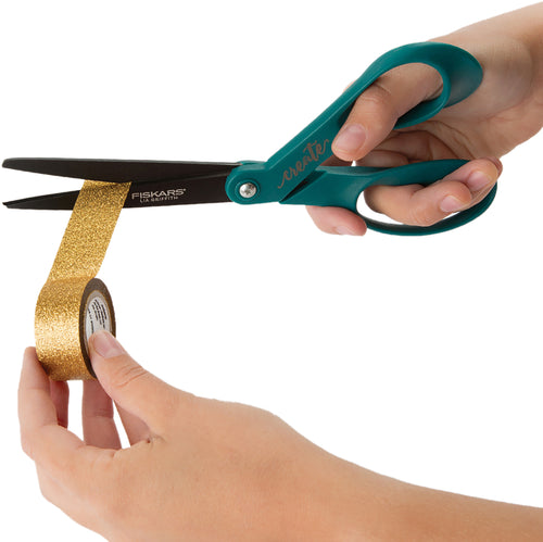 Fiskars Lia Griffith 8" Bent Non-Stick Create Scissors