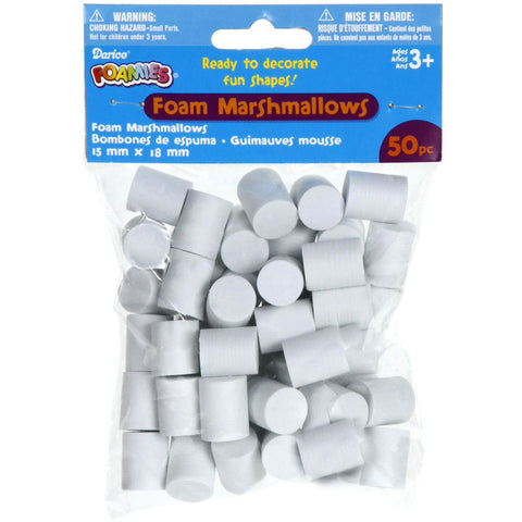 Foam Marshmallow Shapes 50/Pkg