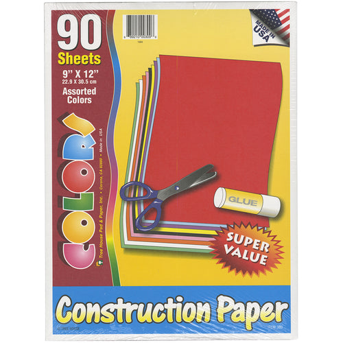Construction Paper Pad 9"X12"