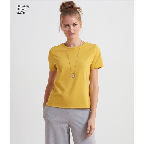 Simplicity Pattern Hacking Misses Knit Top With Variations
