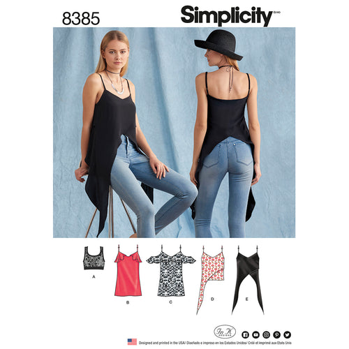 Simplicity In K Designs Misses Top & Knit Bralette