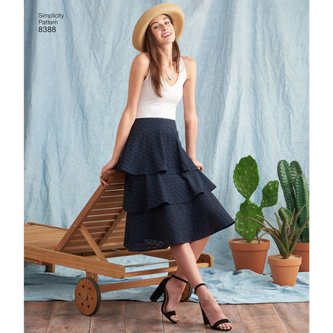 Simplicity Misses Skirt With Variations