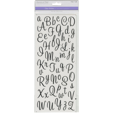 MultiCraft Letters & Numbers Medley Clear Stickers
