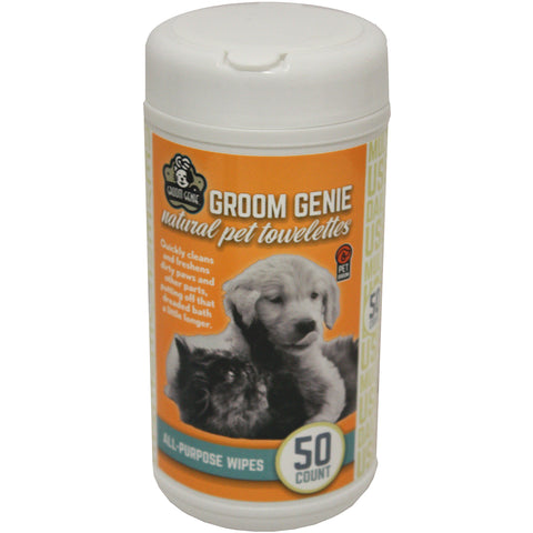 Multipet Groom Genie Daily Clean Wipes 50 Count