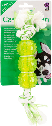 Multipet Canine Clean Rope W/TPR Balls 6.5"