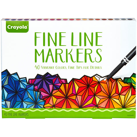 Crayola Fine Line Marker Set 40/Pkg