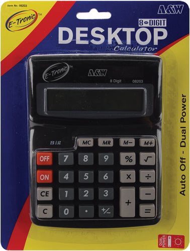 Desktop Calculator 8-Digit 7.5"X5.75"